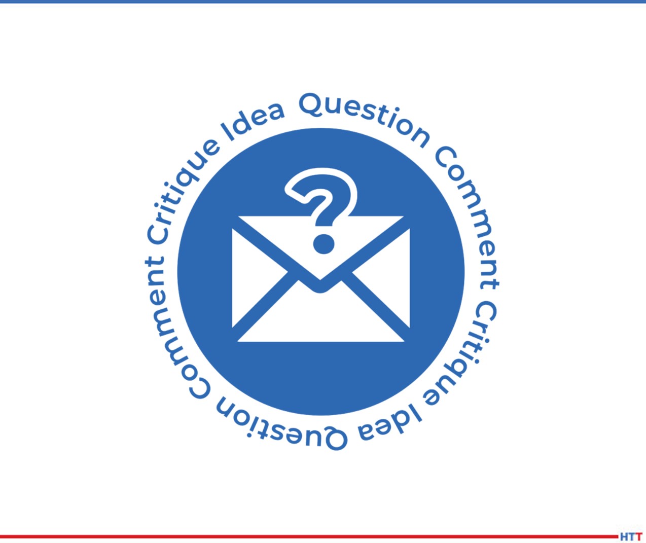 An icon of an envelope and a question mark