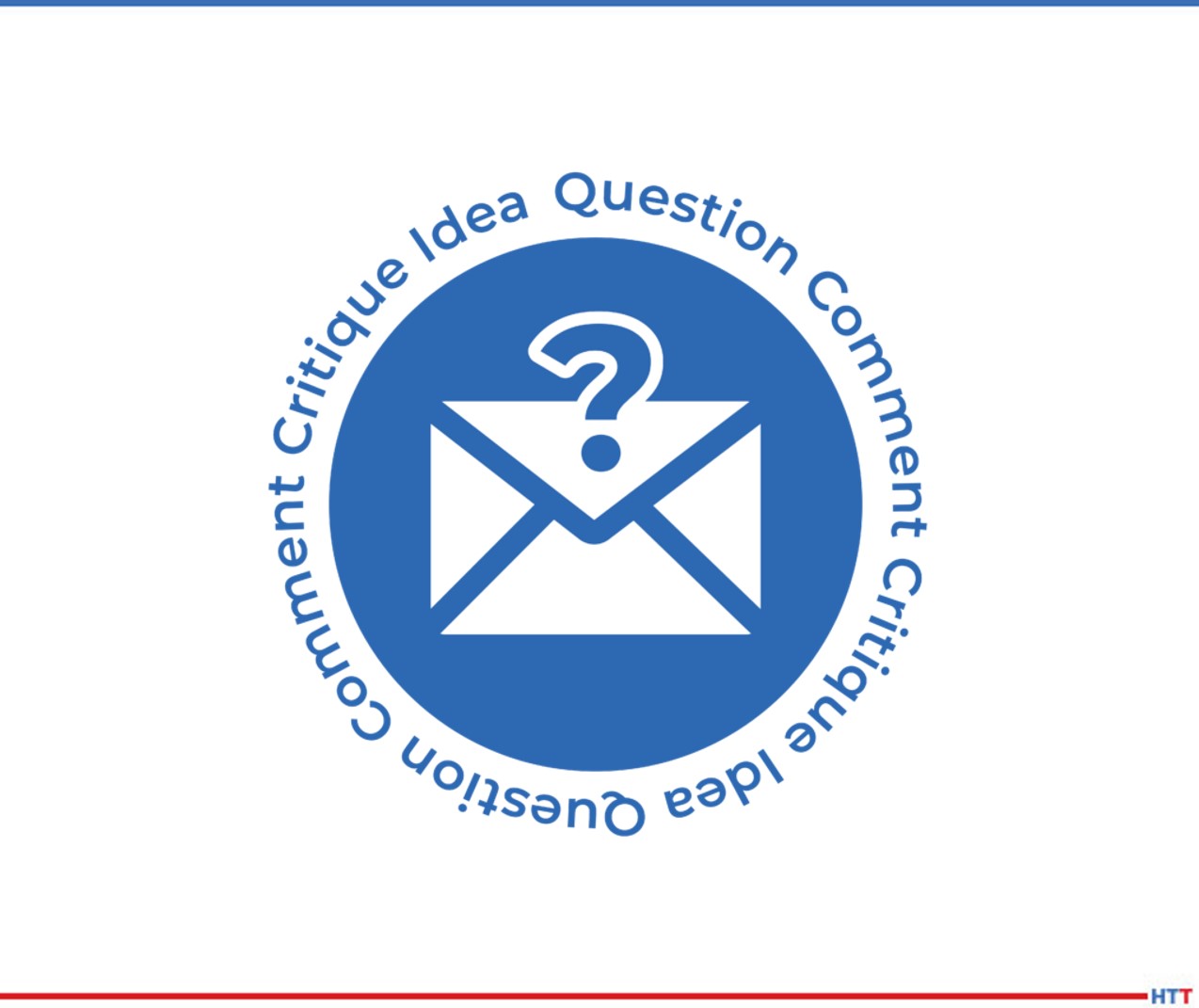 envelope with question mark inviting debate