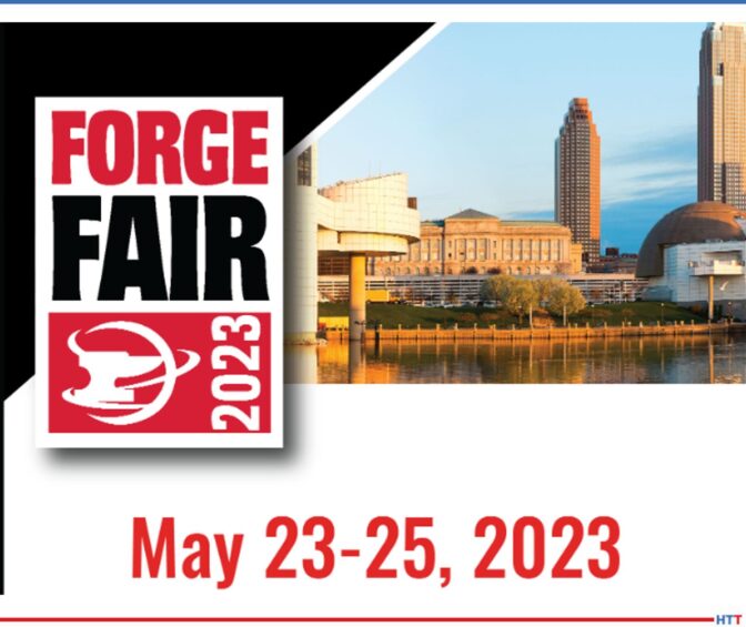 View of Cleveland and dates of Forge Fair 2023, May 23-25