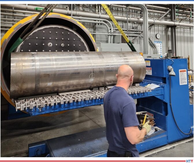 An extrusion die with a large ingot