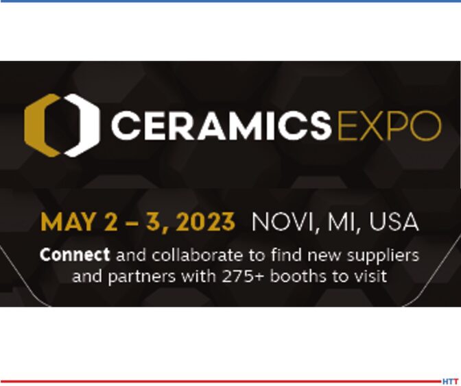 Logo and dates for Ceramics Expo 2023