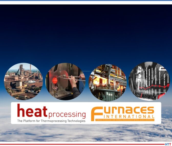 Mini pictures of furnaces and equipment lined up on a horizon view