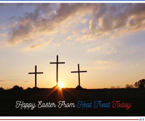 3 crosses on a hill at sunrise