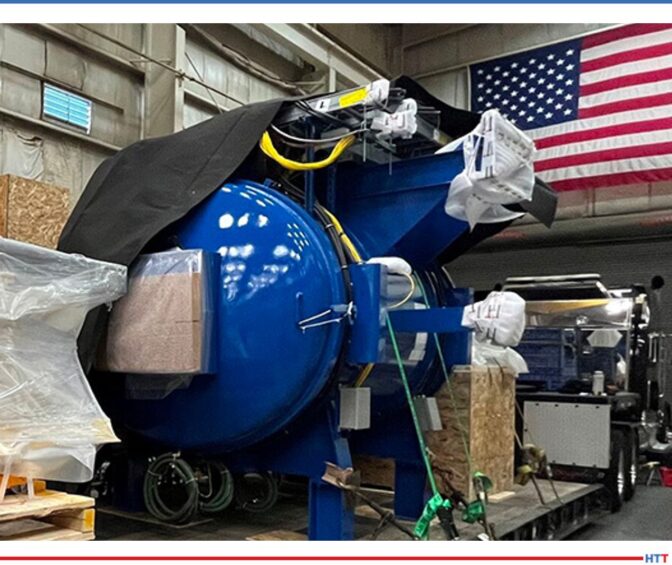 bright blue vacuum aluminum brazing furnace