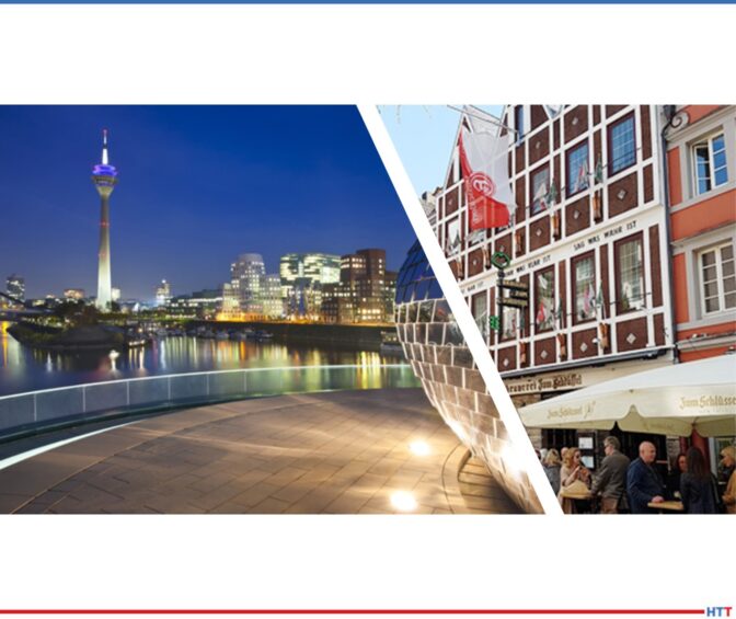 2 views of Düsseldorf, Germany