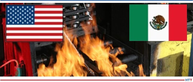 Thermocouples in furnace