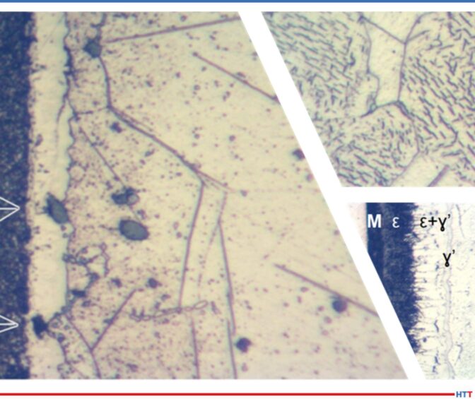 Microscope images of nitride layers