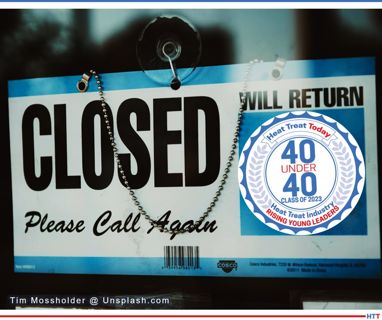 40 Under 40 Class of 2023 logo  — “closed”