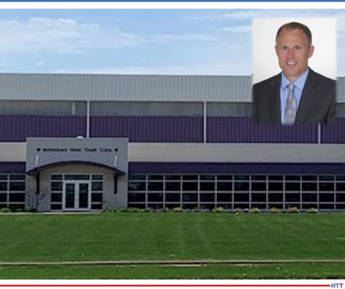 a picture of the AHT building and a headshot of a man in a suit