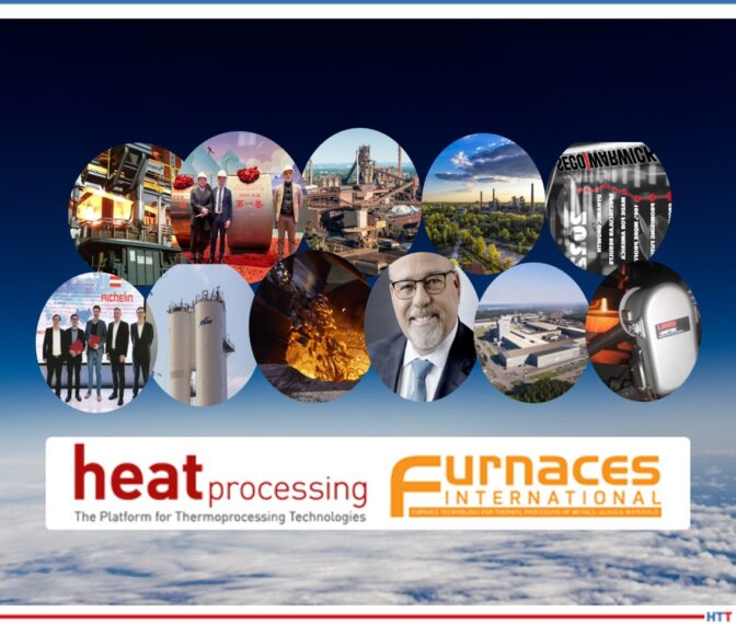 News From Abroad logo with 11 inset pictures of smiling people and heat treat equipment