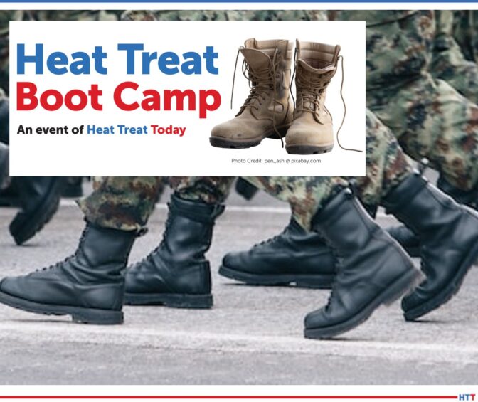 several sets of black boots in marching formation