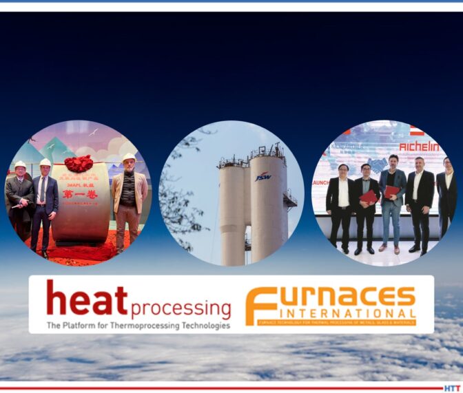 News From Abroad logo with 3 inset pictures of smiling people and heat treat equipment