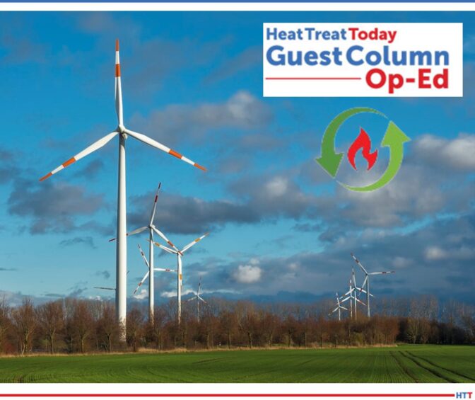 windmills with a cloudy blue sky in background