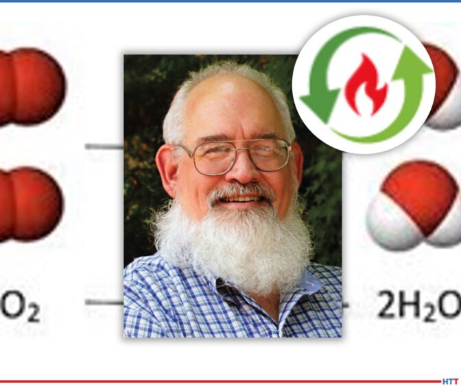 Michael Stowe image on top of chemical structure background