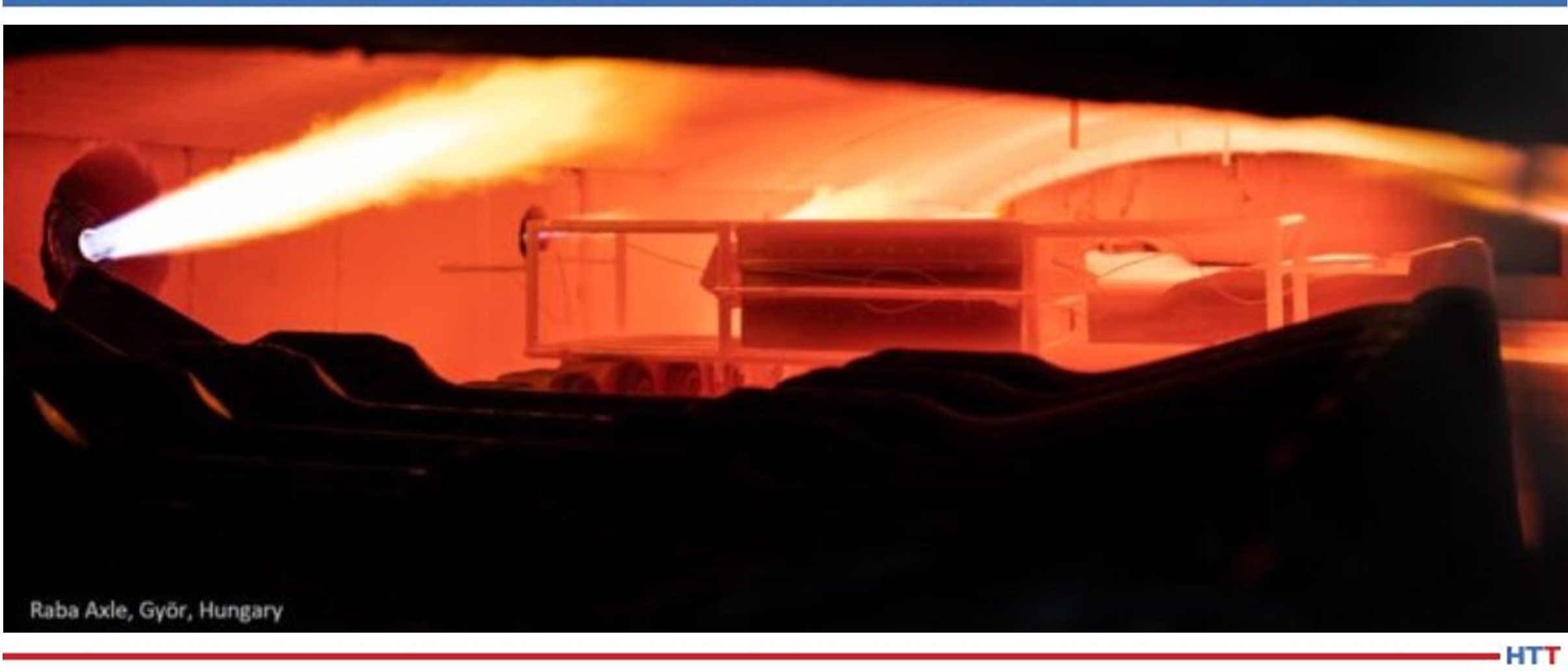 The red-hot interior of a furnace and an inset headshot of a smiling, professional man
