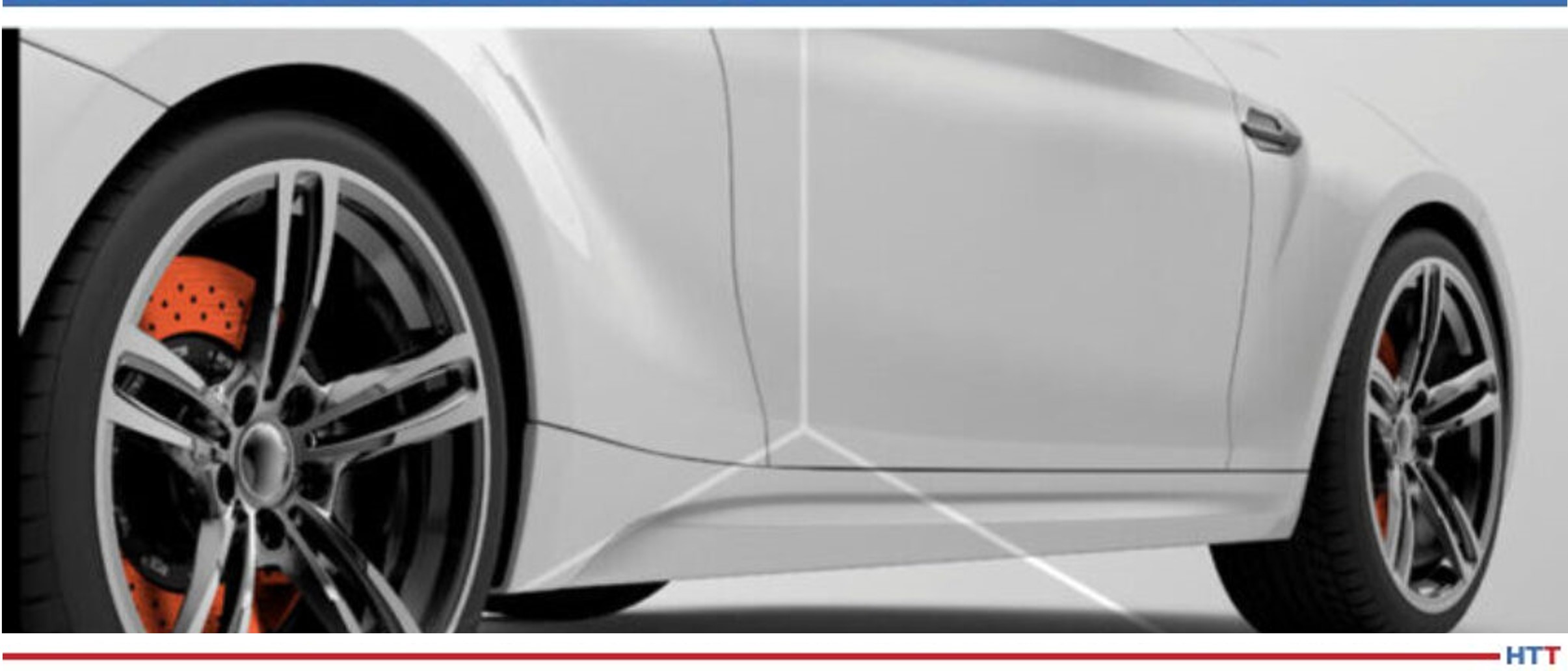 White car with black tires