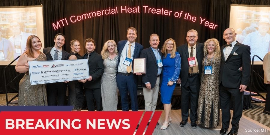 MTI Commerical Heat Treater of the Year 2025 Announced